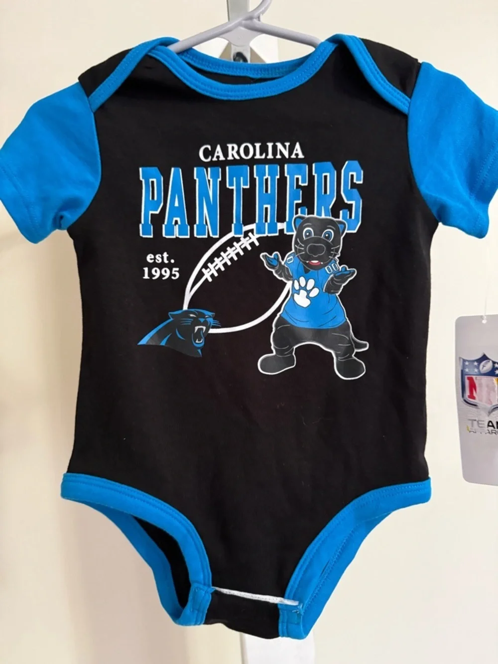 NWT Carolina Panthers Romper